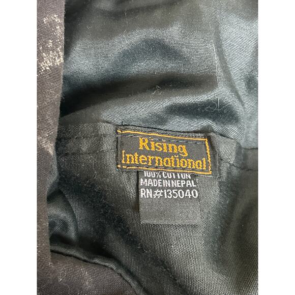 Rising International cotton boho multicolor backpack lined patchwork bag - Picture 5 of 5